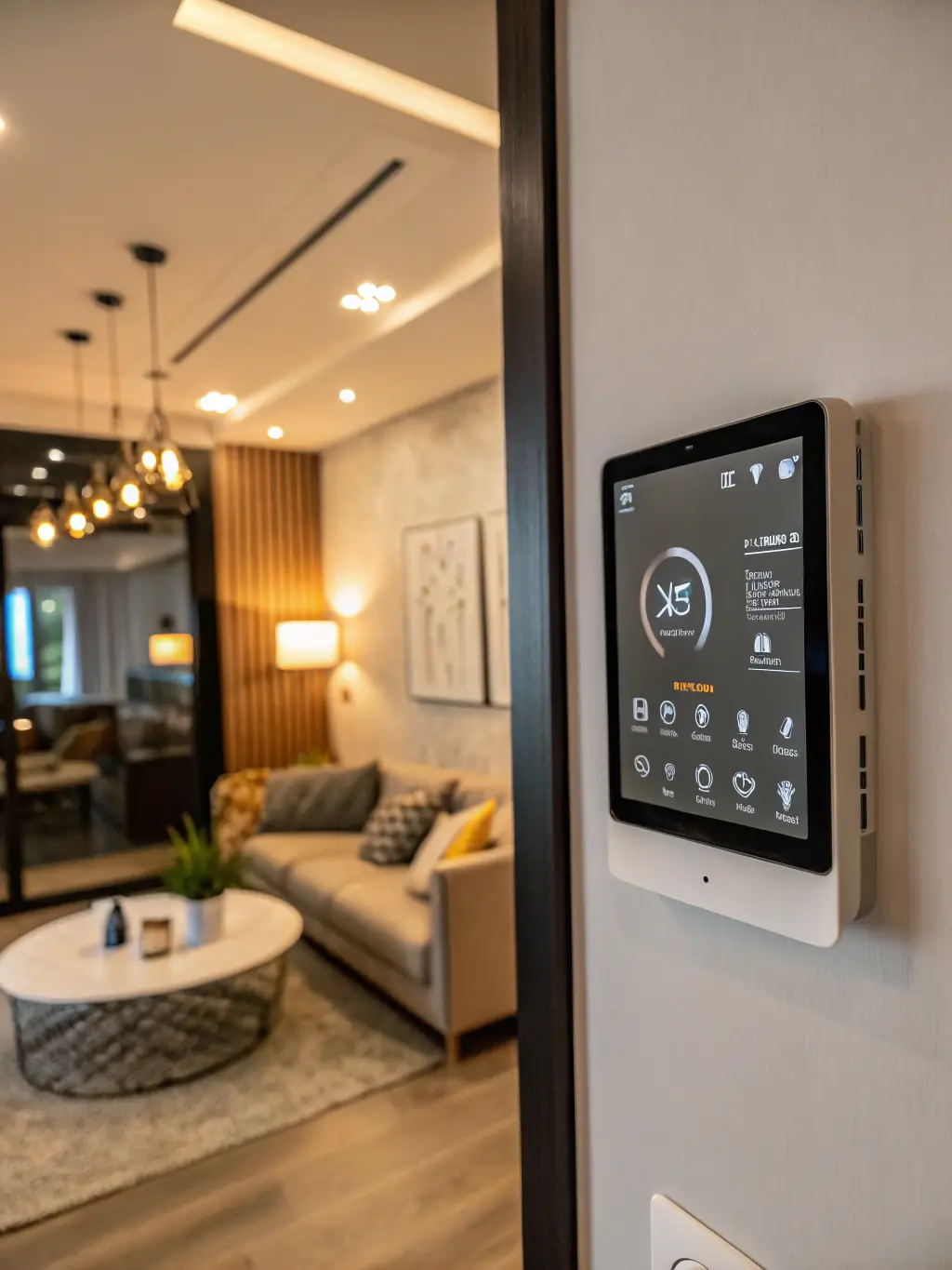 A smart thermostat controlling a home's temperature, illustrating the convenience and energy-saving benefits of smart home technology, showcasing Prime Comfort PHC's forward-thinking approach.